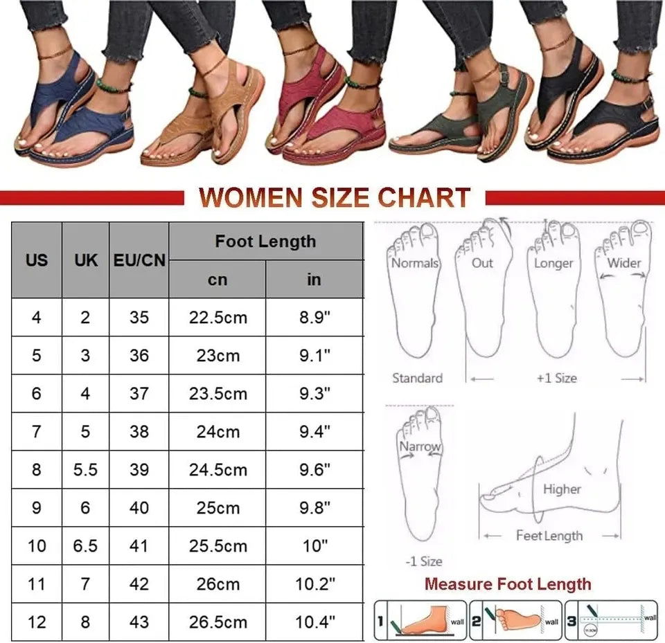 GearWithLove™ CloudStep Low-Wedge Orthopedic Comfort Sandals