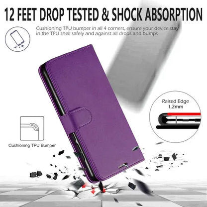 Samsung Wallet Case + Tempered Glass