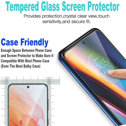 Samsung Wallet Case + Tempered Glass