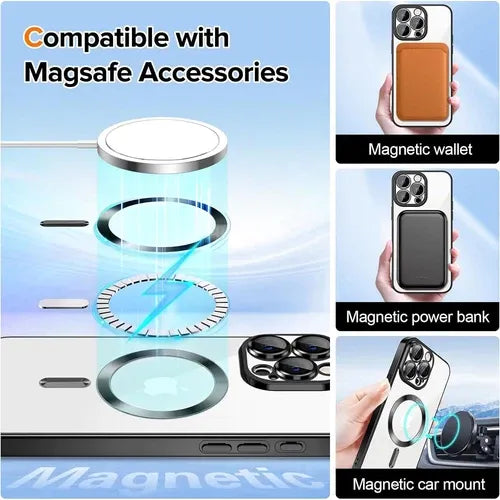 GearWithLove™ Luxury Clear MagSafe Camera Lens Case for iPhone