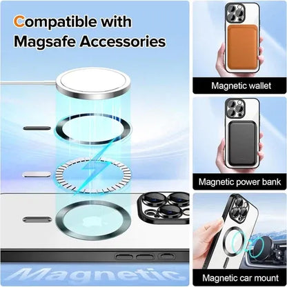 GearWithLove™ Luxury Clear MagSafe Camera Lens Case for iPhone