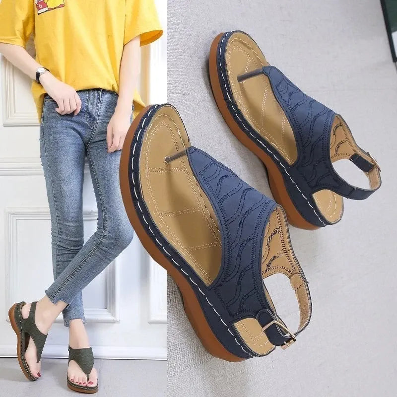 GearWithLove™ CloudStep Low-Wedge Orthopedic Comfort Sandals