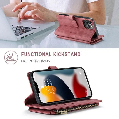 GearWithLove™ Luxury Signature Wallet Flip Case for iPhone