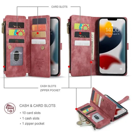 GearWithLove™ Luxury Signature Wallet Flip Case for iPhone