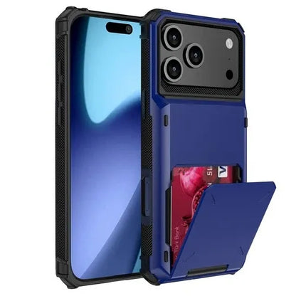 GearWithLove™ Armor Wallet Card Holder Case for iPhone