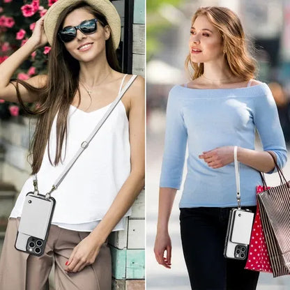 GearWithLove™ Luxury Vintage Leather Crossbody Wallet Case for iPhone