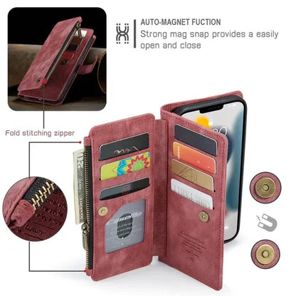 GearWithLove™ Luxury Signature Wallet Flip Case for iPhone