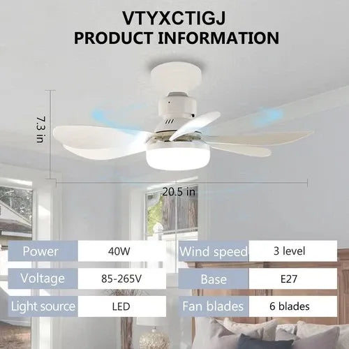 GearWithLove™ SocketBreeze 2-in-1 Fan Light
