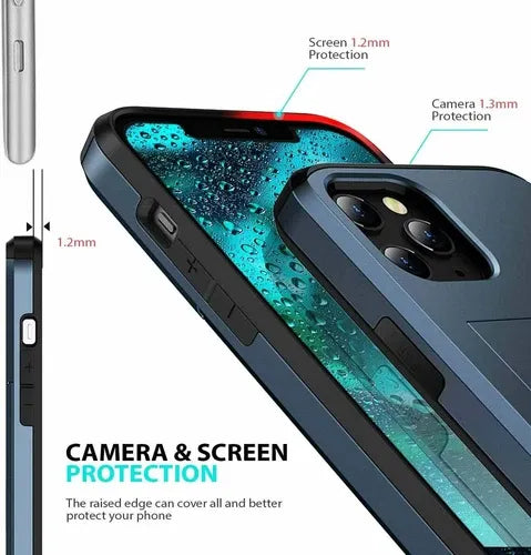 GearWithLove™ Luxury Slim Card Slider Wallet Case for iPhone