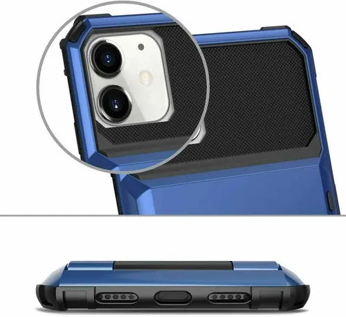 GearWithLove™ Armor Wallet Card Holder Case for iPhone