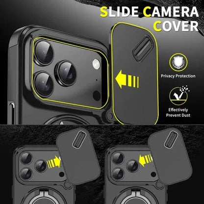 GearWithLove™ Rugged Magnetic Ring Camera Cover Case for iPhone