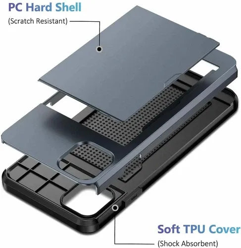 GearWithLove™ Luxury Slim Card Slider Wallet Case for iPhone