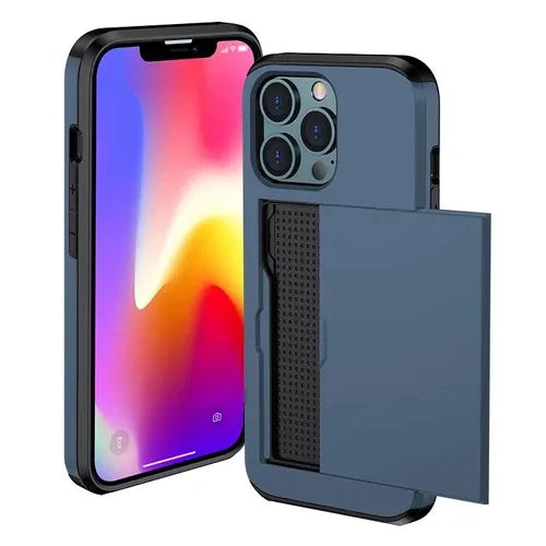 GearWithLove™ Luxury Slim Card Slider Wallet Case for iPhone