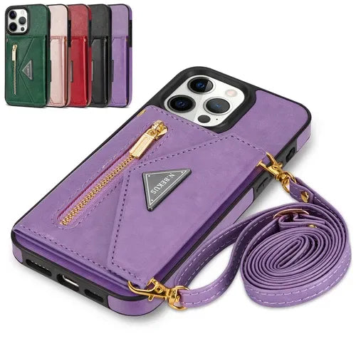 GearWithLove™ Luxury Crossbody Wallet Phone Case for iPhone