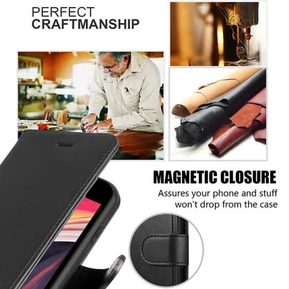 Samsung Wallet Case + Tempered Glass