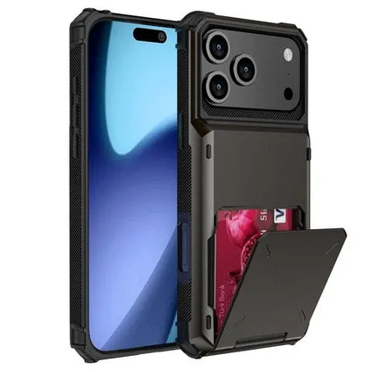 GearWithLove™ Armor Wallet Card Holder Case for iPhone