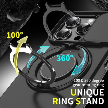 GearWithLove™ Rugged Magnetic Ring Camera Cover Case for iPhone