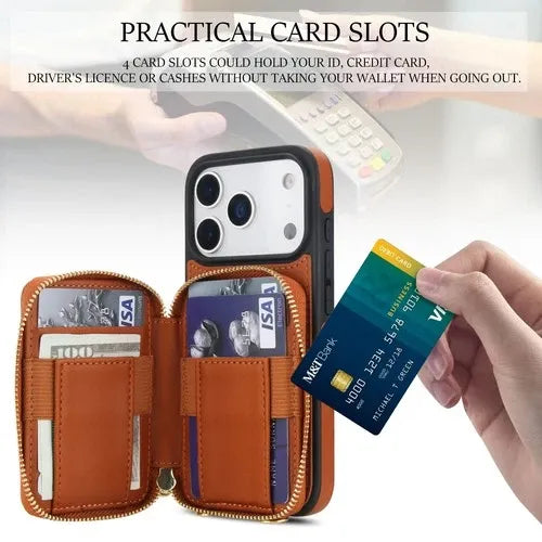 GearWithLove™ Luxury Quilted Crossbody Wallet Case for iPhone