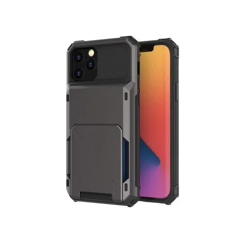 GearWithLove™ Armor Wallet Card Holder Case for iPhone