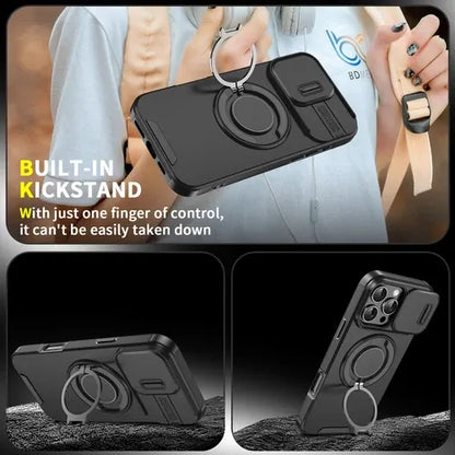 GearWithLove™ Rugged Magnetic Ring Camera Cover Case for iPhone