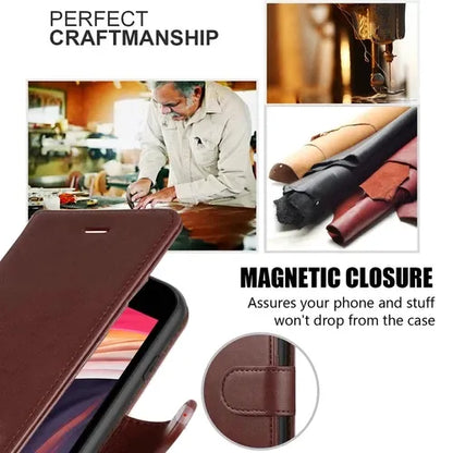 Samsung Wallet Case + Tempered Glass