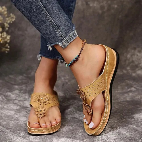 GearWithLove™ BloomStep Flower Comfort Wedge Sandals