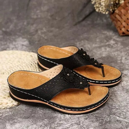 GearWithLove™ BloomStep Flower Comfort Wedge Sandals