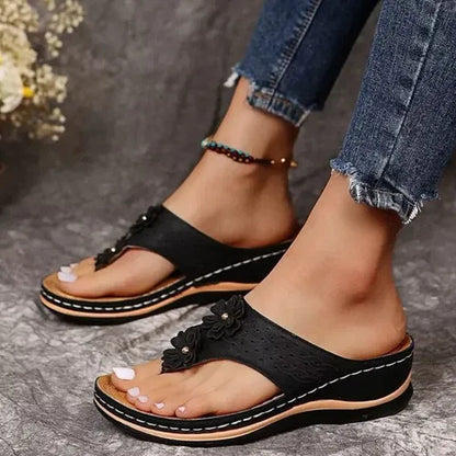 GearWithLove™ BloomStep Flower Comfort Wedge Sandals