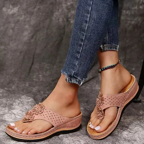 GearWithLove™ BloomStep Flower Comfort Wedge Sandals