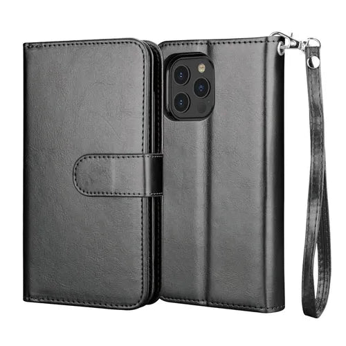 Luxury Leather Wallet iPhone Case Cover