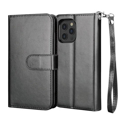 Luxury Leather Wallet iPhone Case Cover