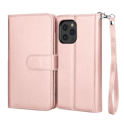 Luxury Leather Wallet iPhone Case Cover