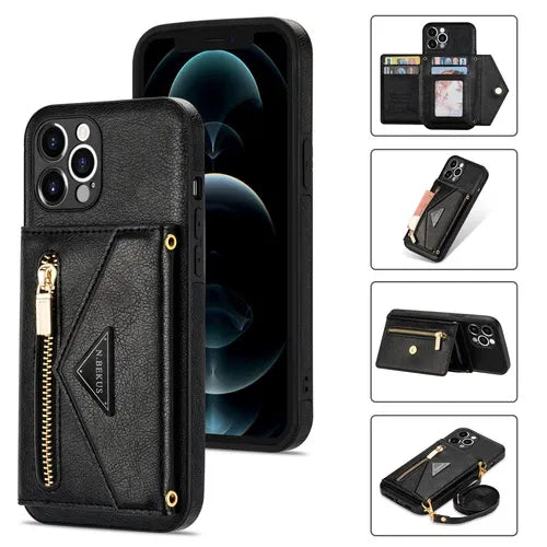 GearWithLove™ Luxury Crossbody Wallet Phone Case for iPhone