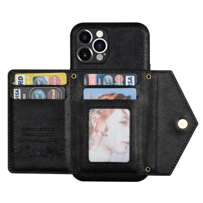 GearWithLove™ Luxury Crossbody Wallet Phone Case for iPhone