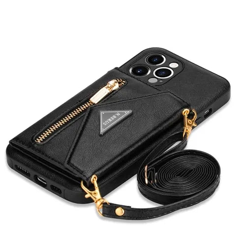 GearWithLove™ Luxury Crossbody Wallet Phone Case for iPhone