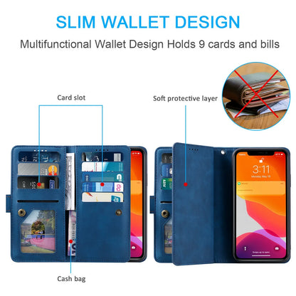 GearWithLove™ Luxury Zipper Wallet Phone Case for iPhone