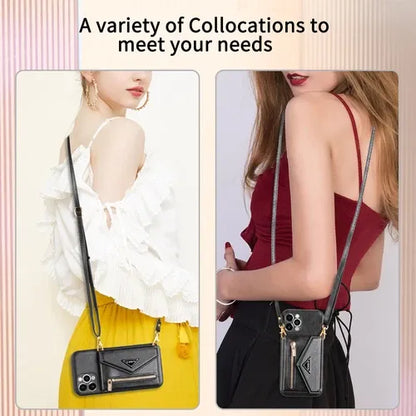 GearWithLove™ Luxury Crossbody Wallet Phone Case for iPhone