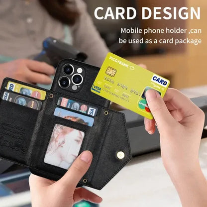 GearWithLove™ Luxury Crossbody Wallet Phone Case for iPhone
