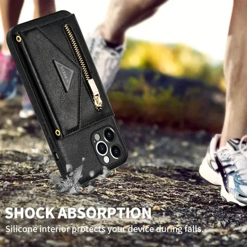 GearWithLove™ Luxury Crossbody Wallet Phone Case for iPhone