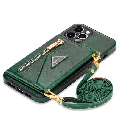 GearWithLove™ Luxury Crossbody Wallet Phone Case for iPhone