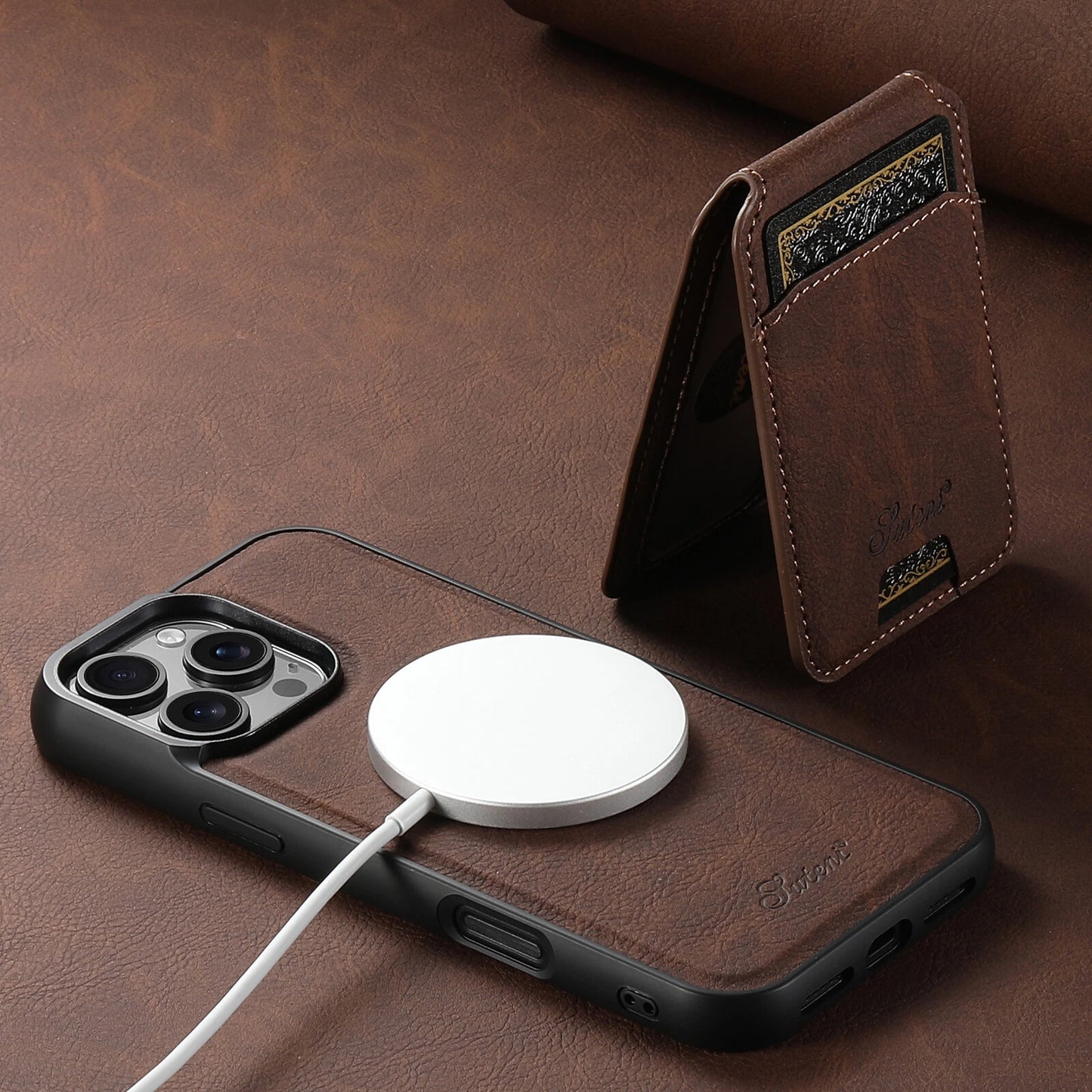 Magnetic wallet phone case - kickstand feature
