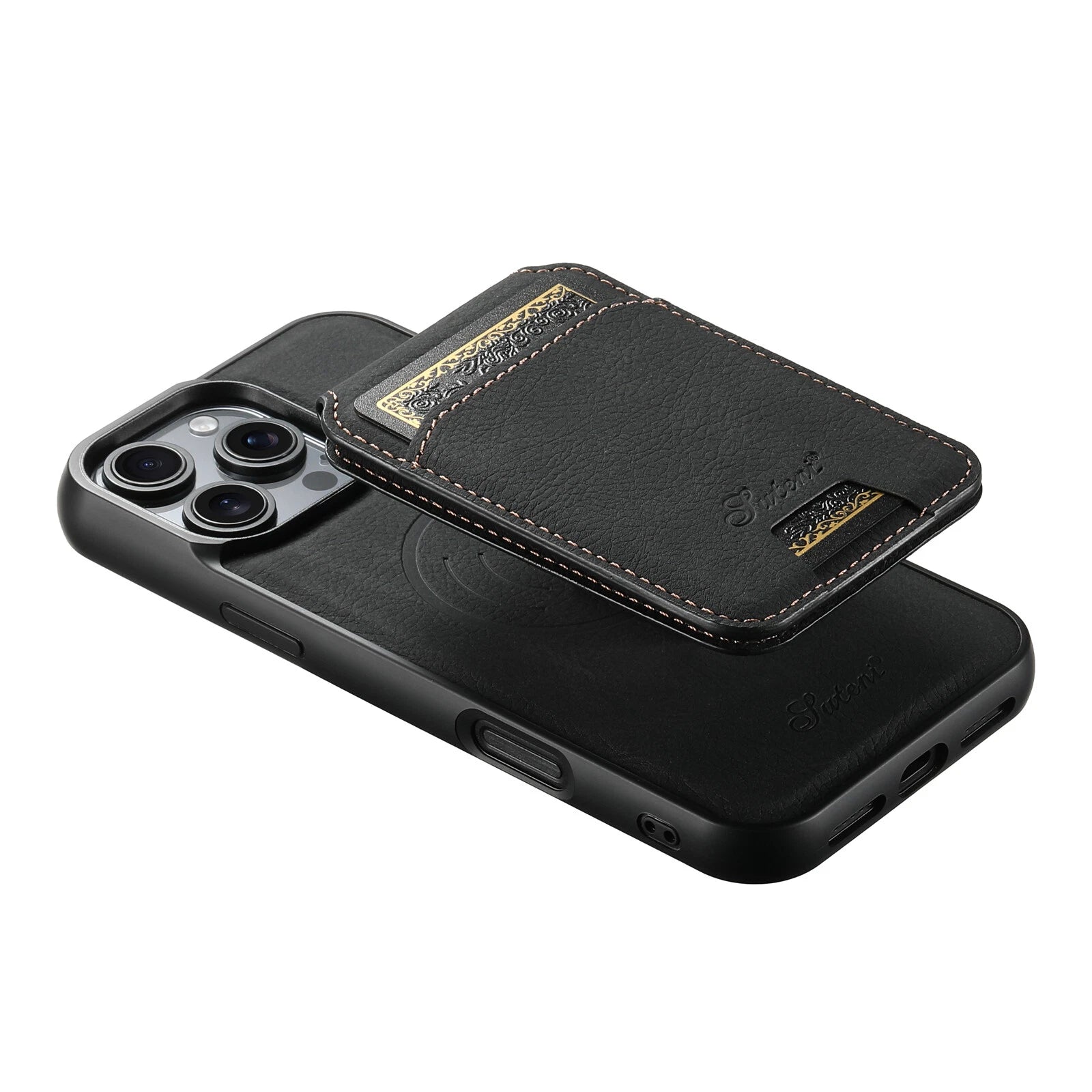 MagSafe-compatible wallet case for iPhone - profile view