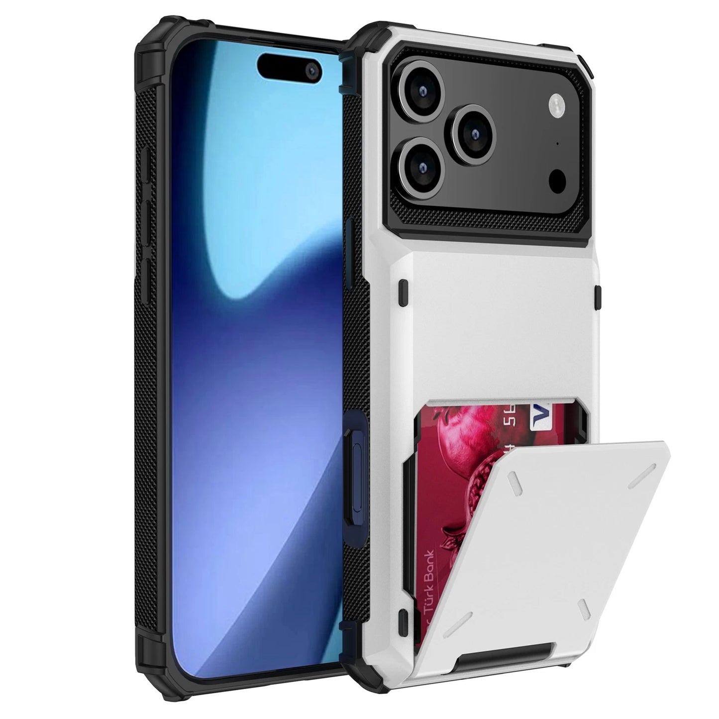 GearWithLove™ Armor Wallet Card Holder Case for iPhone